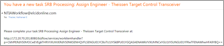 Notification Email Example